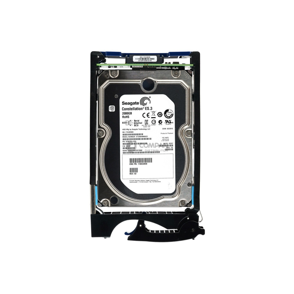 005050141 EMC HDD 2TB 7.2K SAS 6G 3.5" LFF FOR VNX 5100 5300